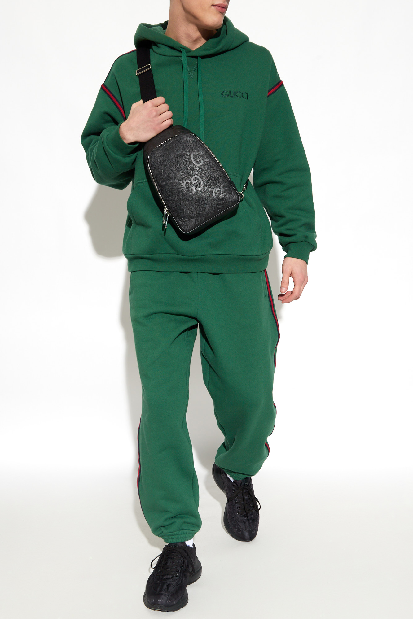 Gucci best sale tracksuit green